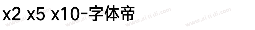 x2 x5 x10字体转换